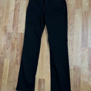 NWT (Unworn) NYDJ Black Stretch Jeans with Gold Zipper sz 2 31.5” inseam